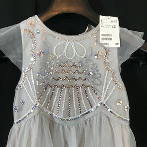 NEW H&M Kids White Sequined Girl’s Dress